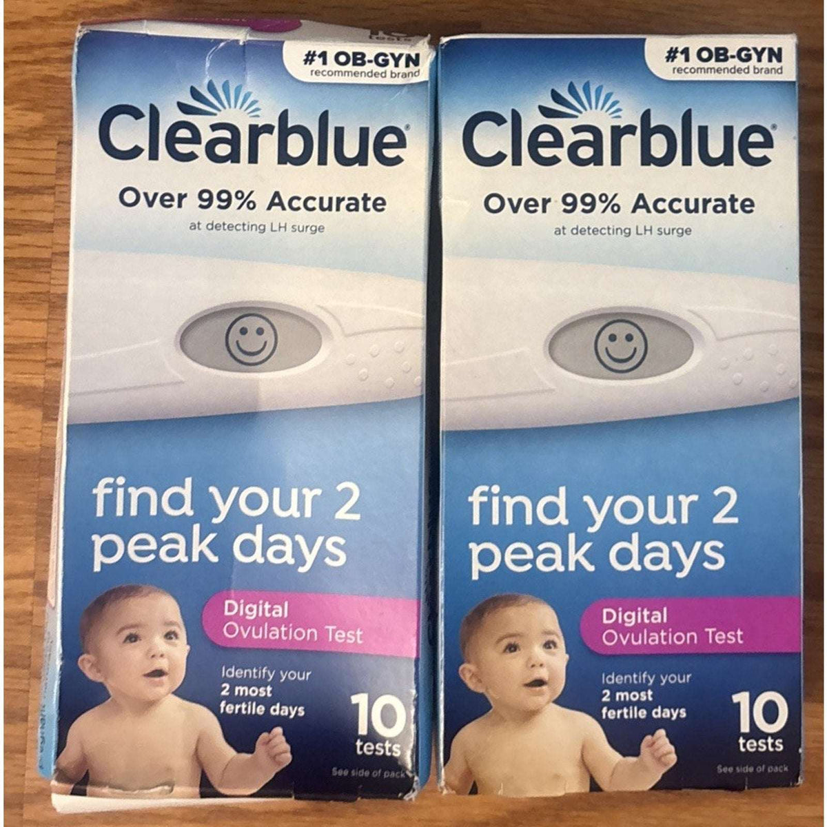 Clearblue Digital Ovulation Test Lot 2 Boxes 10 Tests Each EXP 2027-2028 NEW