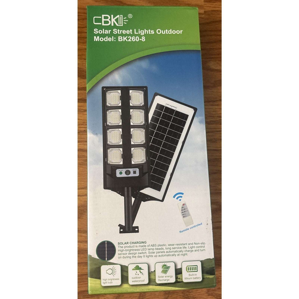 Outdoor Solar LED Street Flood Light Dusk To Dawn Remote Controlled & Waterproof