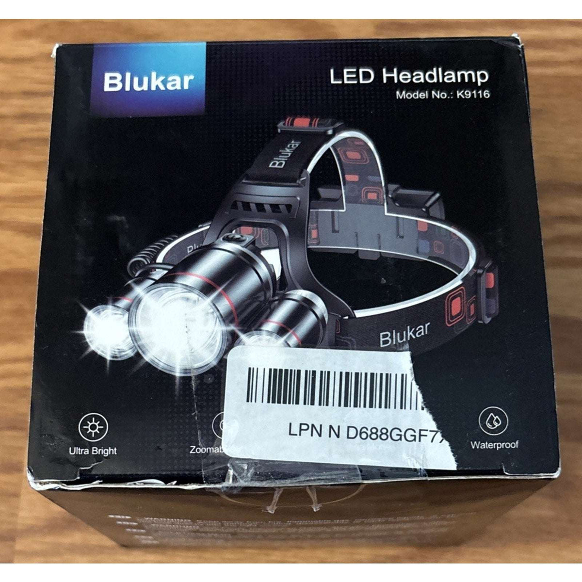 LED Headlamp, Super Bright Rechargeable Headlight Flashlight - 3 Lights 5 Modes
