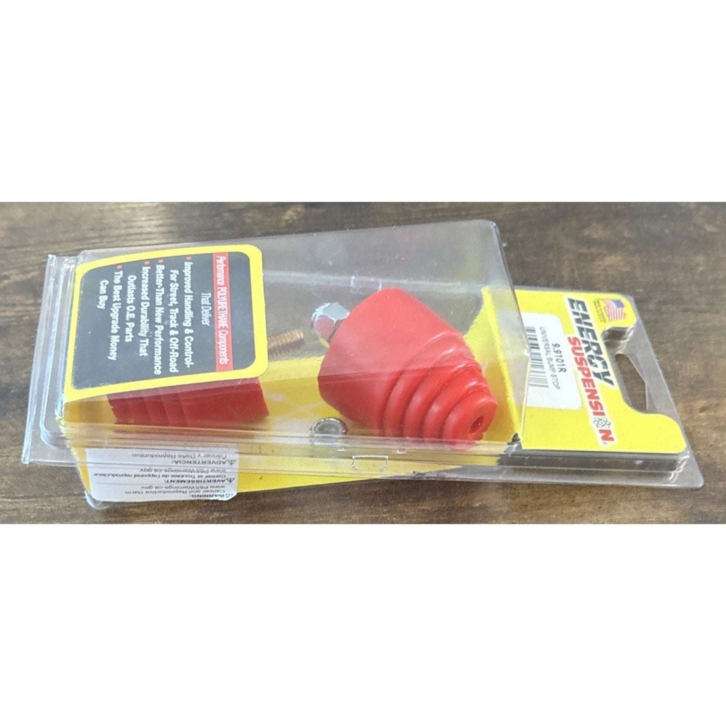 Energy Suspension 9.9101R Hyper-Flex Polyurethane Universal Bump Stop Pair Red