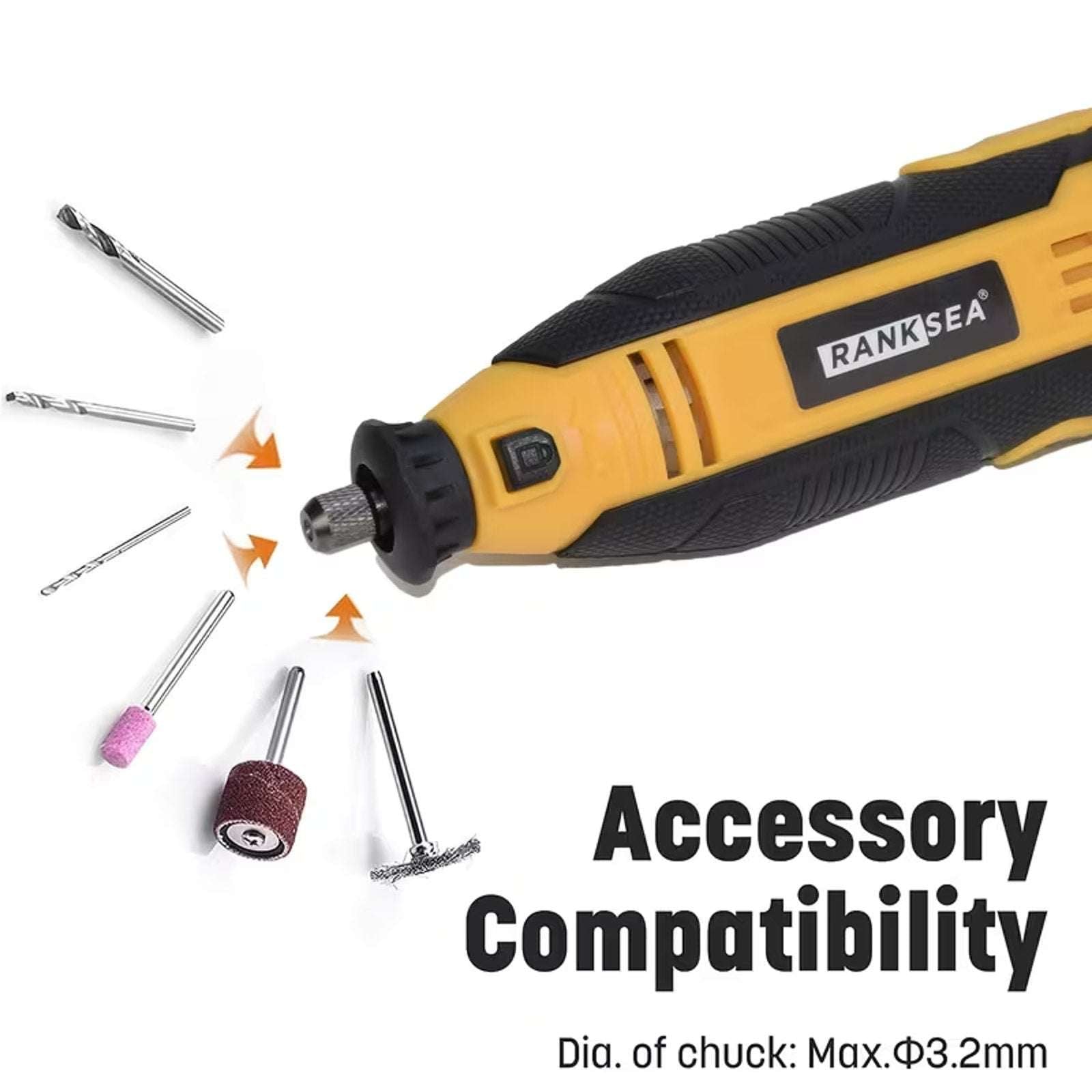 Variable Speed Rotary Tool Kit Electric Drill Polisher Sander Engraver Grinder