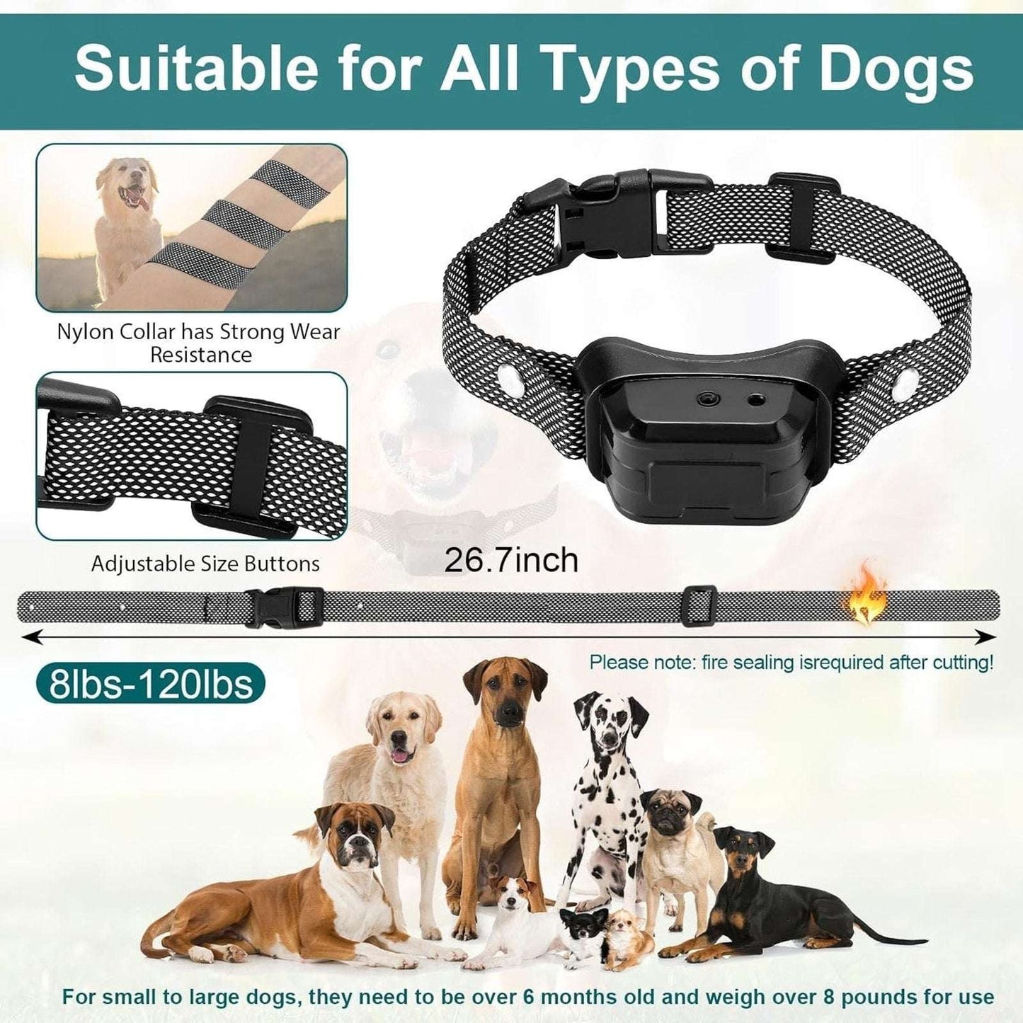 Citronella Spray Training Dog Collar Rechargeable Waterproof + 1 Spray Refill