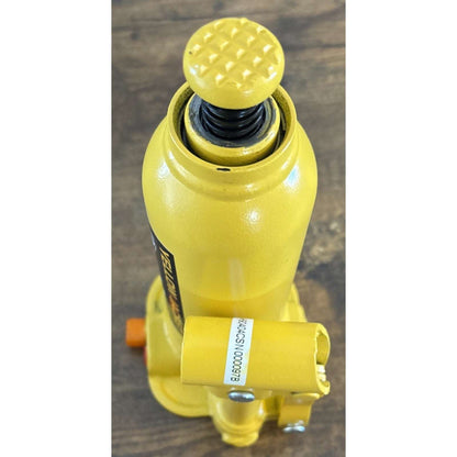 Torin 4Ton (8,000 LBs) Welded Bottle Jack, Yellow Jacket W/ Case, Safety Feature