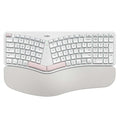 Nulea RT05B Wireless Ergonomic Split Keyboard w/ Cushioned Wrist Support - White
