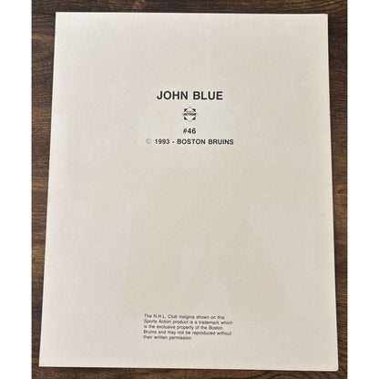 NHL Boston Bruins John Blue #46 Game Sports Action Color 8 x 10 Photo Picture