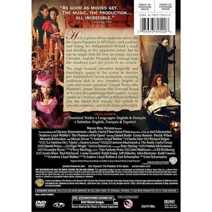 The Phantom of the Opera (2004, DVD) Full-Screen Edition Gerard Butler, SEALED