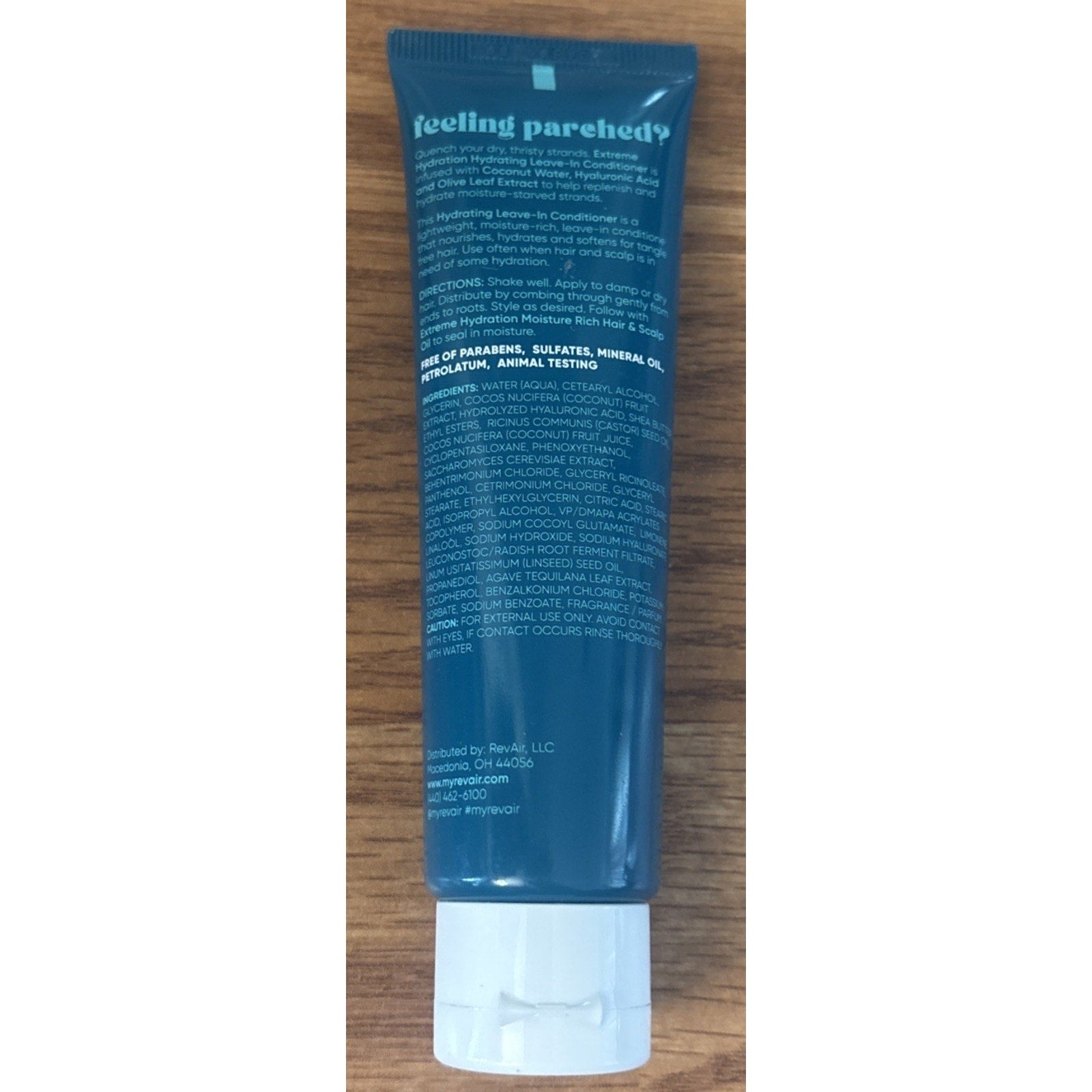 REVAIR Extreme Hydration Leave-In Conditioner 2floz Coconut, Hyaluronic Acid, Ol