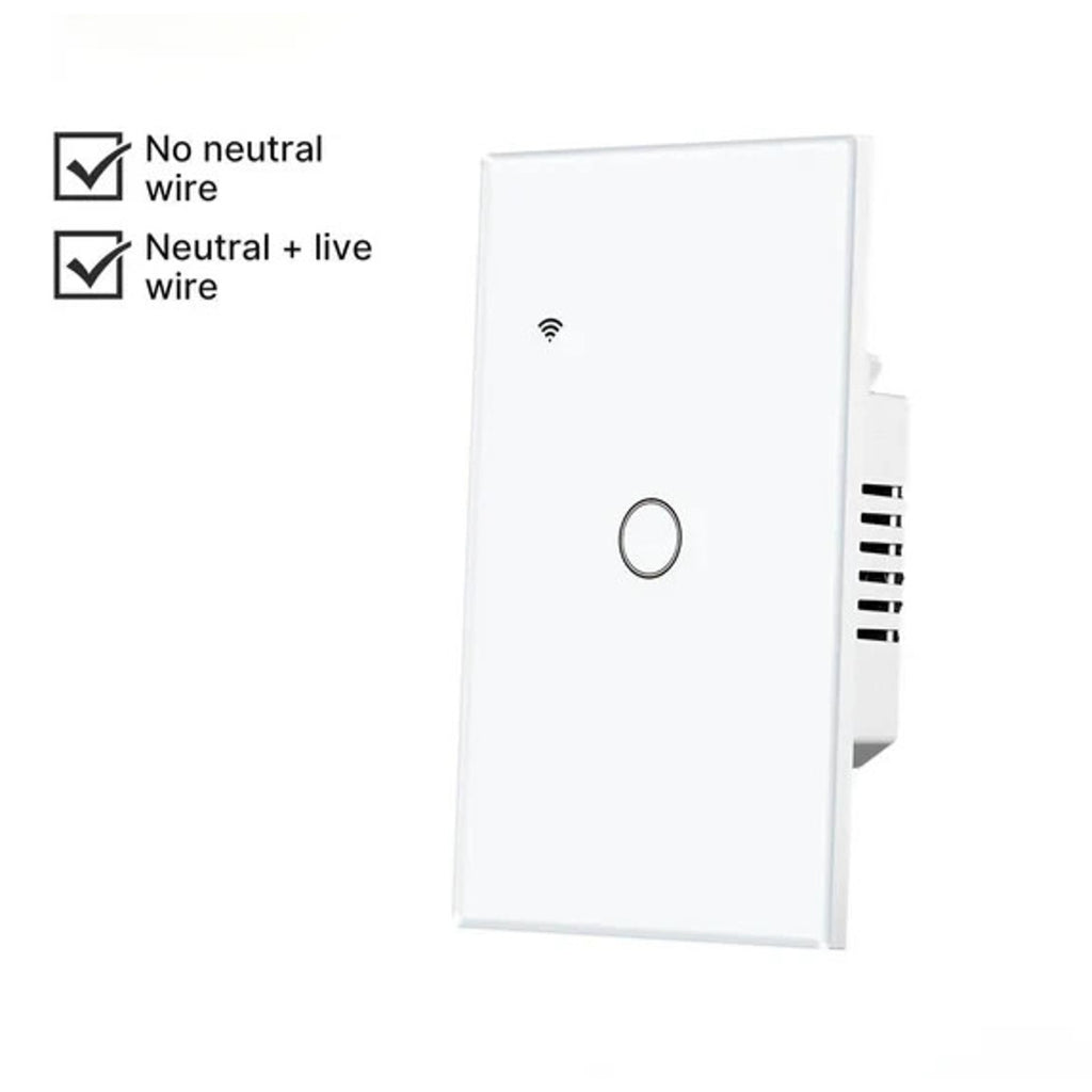 MOES WiFi Smart Wall Light Switch Glass Touch Alexa Google Tuya App Remote Voice