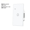 MOES WiFi Smart Wall Light Switch Glass Touch Alexa Google Tuya App Remote Voice