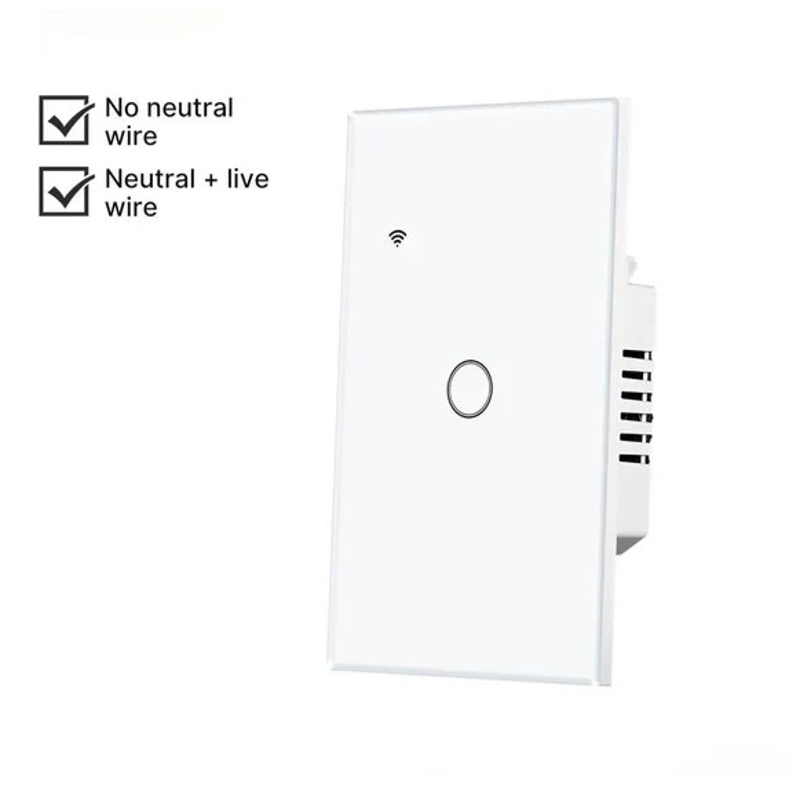MOES WiFi Smart Wall Light Switch Glass Touch Alexa Google Tuya App Remote Voice