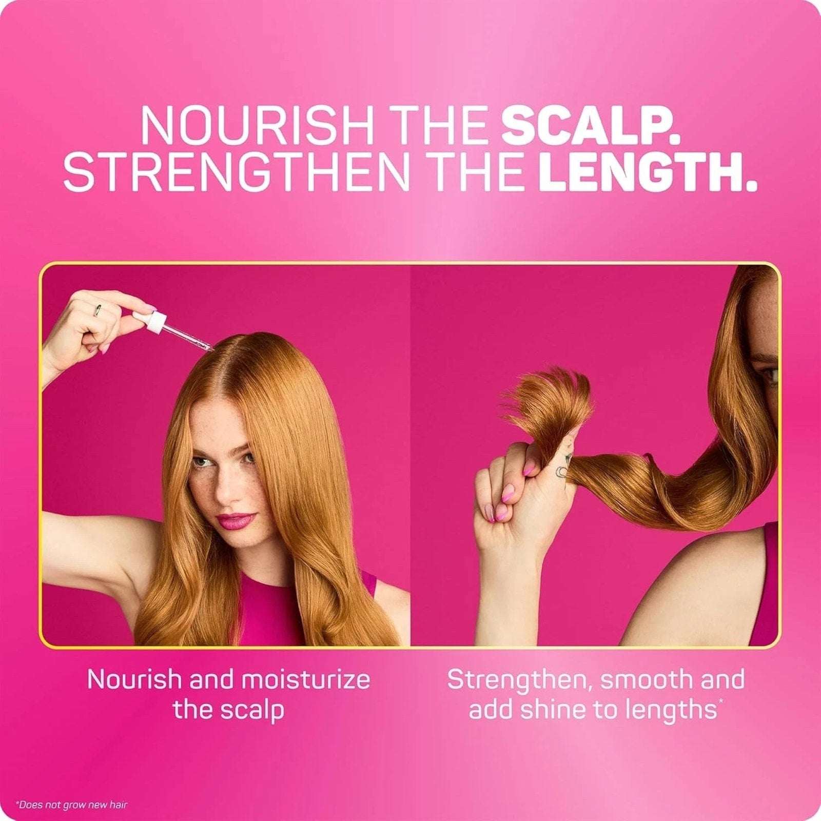 Grow Long Scalp & Hair Serum By Marc Anthony 2 FL OZ Rosemary Caffeine Biotin Gi