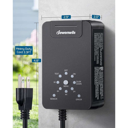 DEWENWILS 60W Low Voltage Landscape Transformer 120V AC to 12V DC, Dusk to Dawn