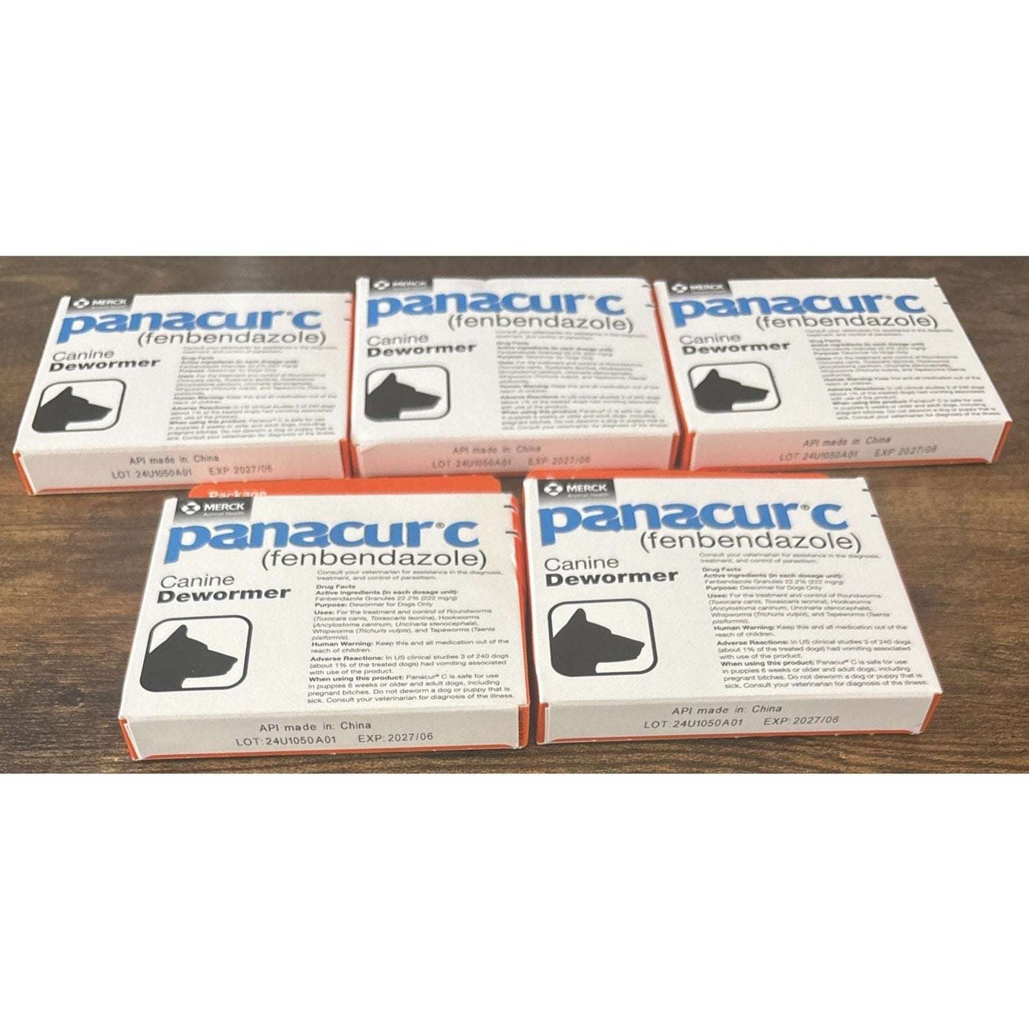 15-Pack Panacur C 4 gram Canine 40lbs Dewormer Treatment Packets EXP: 06/2027