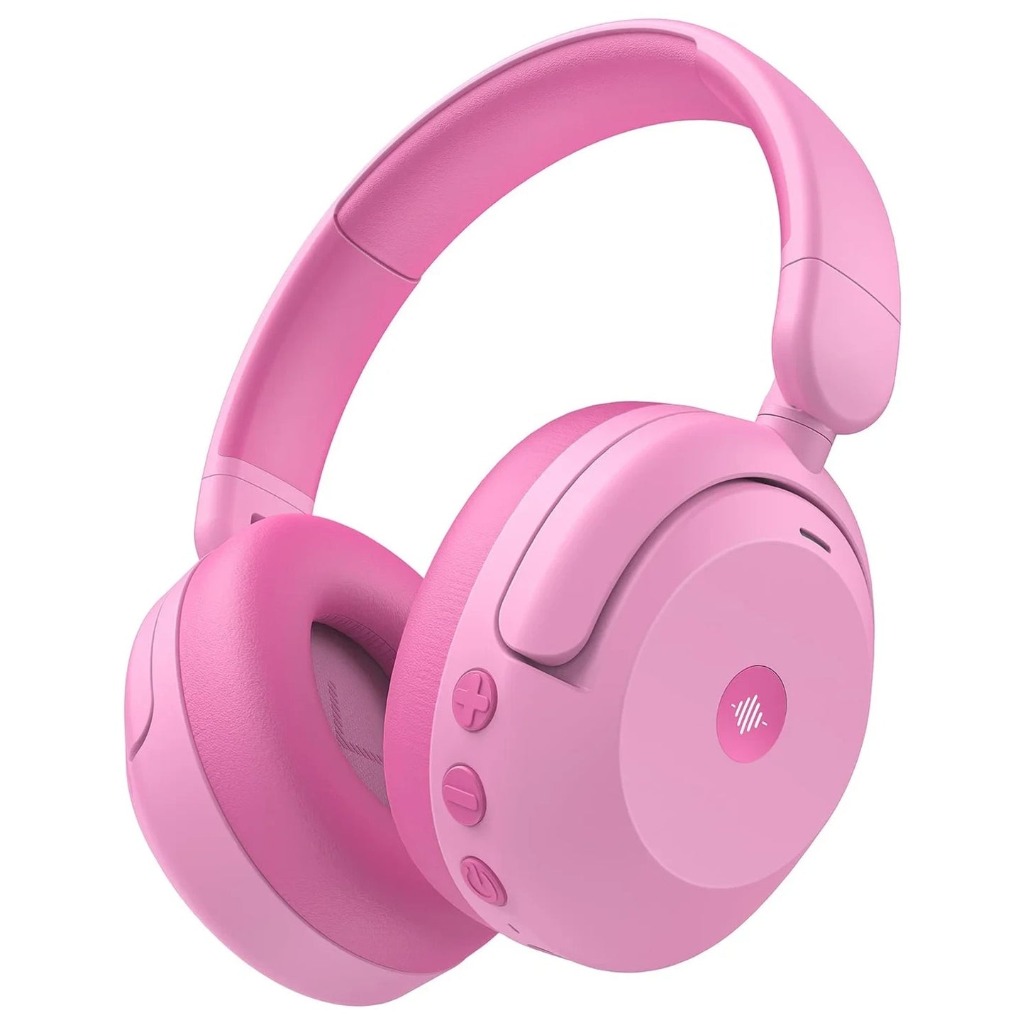 iClever BTH20 Active Noise Cancelling Headphones for Kids, 60H Play Time, Pink