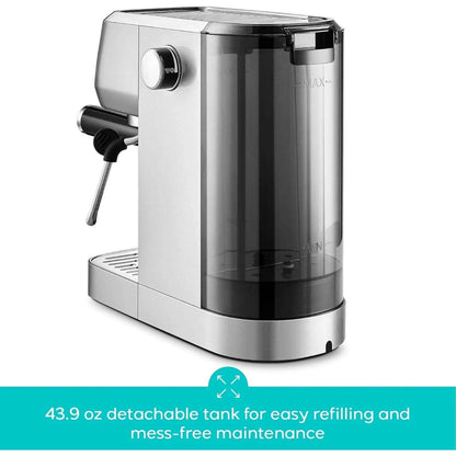 CASABREWS 3700 Essential Espresso Machine 20 Bar Stainless Steel w Steam Frother