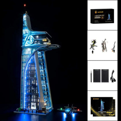 LED Light Kit for Lego MARVEL 76269 Avengers Tower Battle Lighting Set