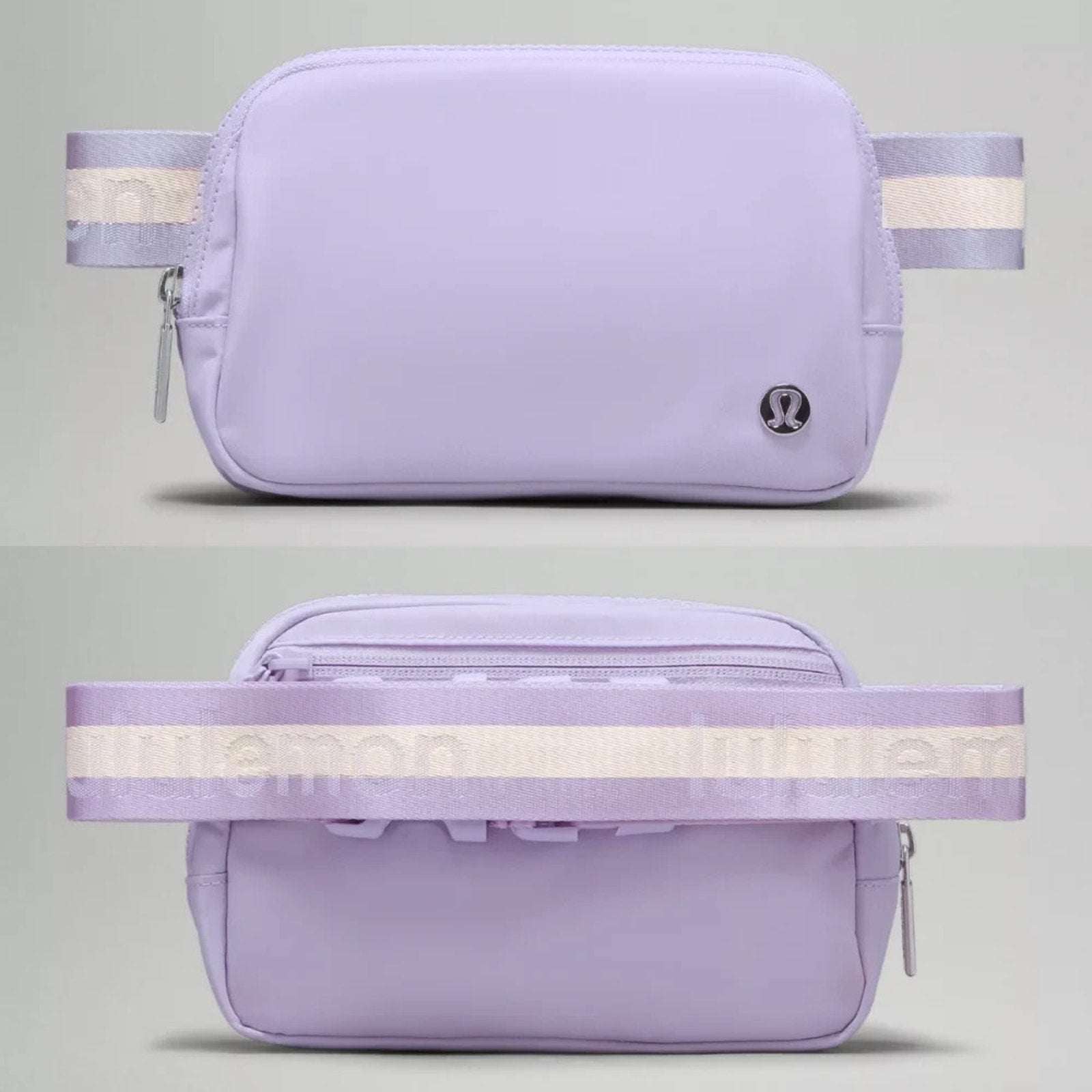 NWT Lululemon Everywhere Wordmark Crossbody Belt Bag 1L - Lilac Purple/Silver