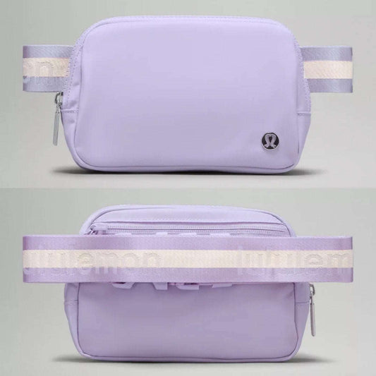 NWT Lululemon Everywhere Wordmark Crossbody Belt Bag 1L - Lilac Purple/Silver