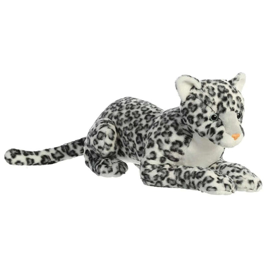 Aurora Super Flopsie Jumbo Snow Leopard 28" & Her Cub 12" Stuffed Animal Plush