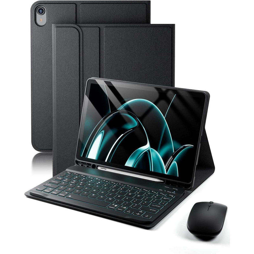TUNKARMOR iPad 11th Gen A16 2025/2022 10th Gen Case, Magnetic Keyboard & Mouse