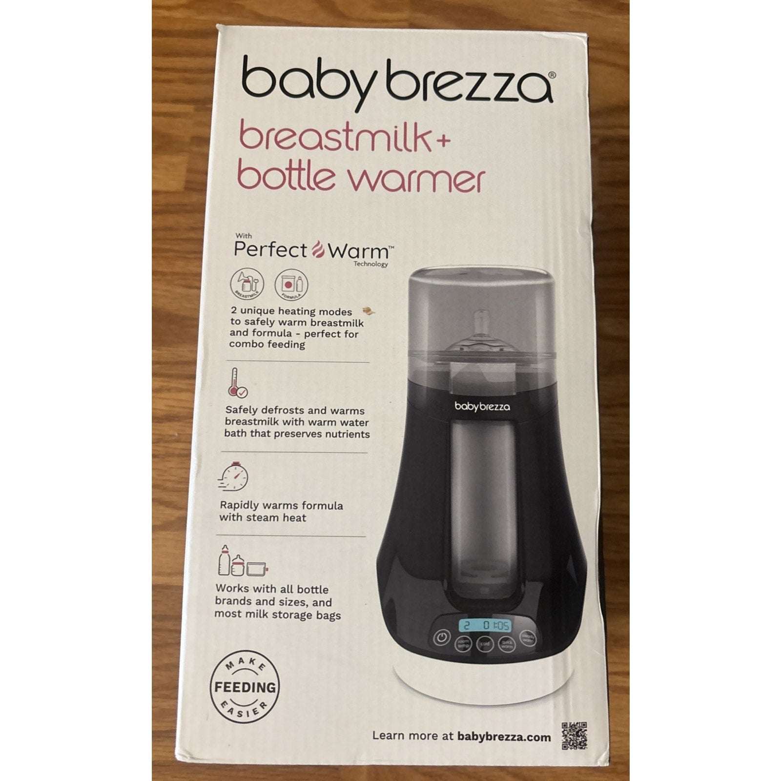 Baby Brezza Bottle/Formula & Breast Milk Warmer Electric Fast & Precise w Memory