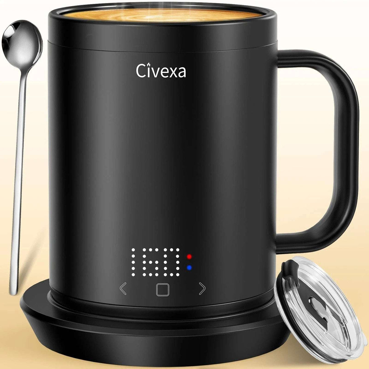 Civexa Heated Smart Mug Coffee Cup Rechargeable Touch & APP Control Auto Shutoff
