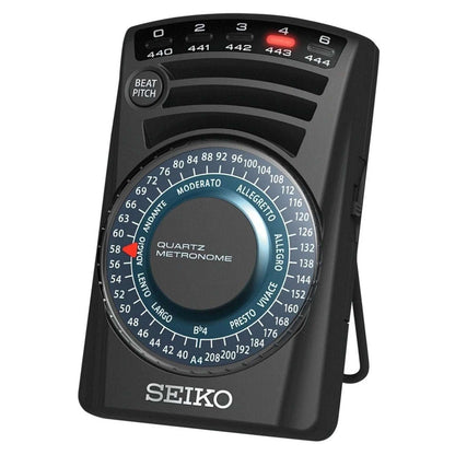SEIKO ‎SQ60 Quartz Metronome Black Acoustic Sound Dial Type Audio Equipment