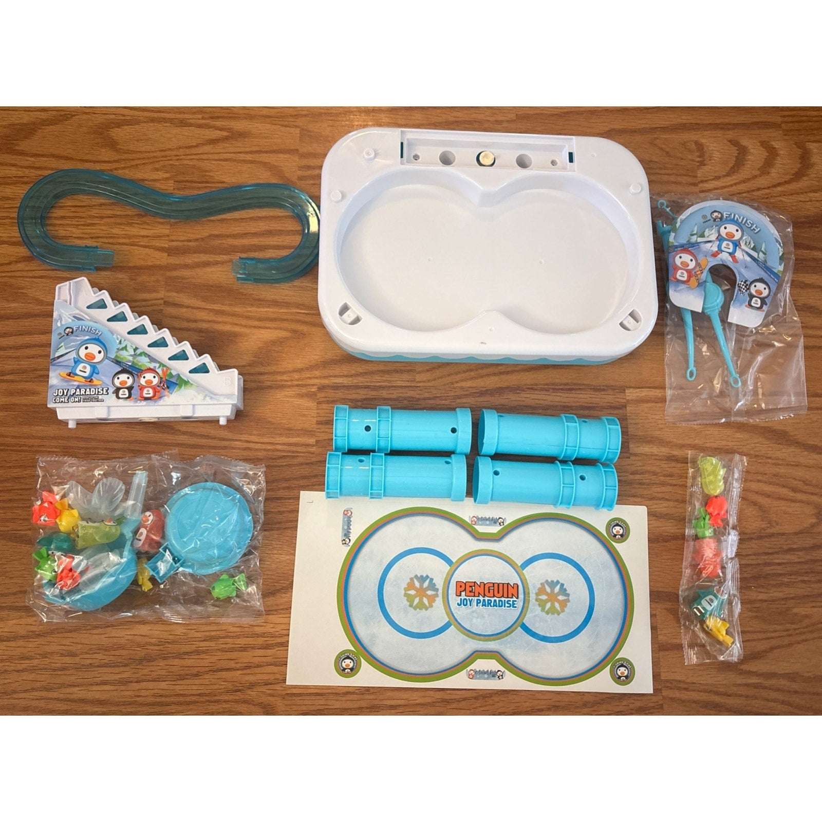 Kids Ice Penguin Splash Pond Toddler Fishing & Skiing Water Mini Activity Table