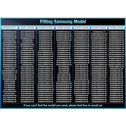 Samsung DV40J3000EW/A2 DV42H5000EW/A3 Dryer Drum Belt Pulley & Rollers Kit