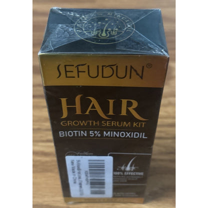 SEFUDUN Hair Growth Serum Kit W/ Biotin & Minoxidil 5% 2.02 fl oz 100% Effective