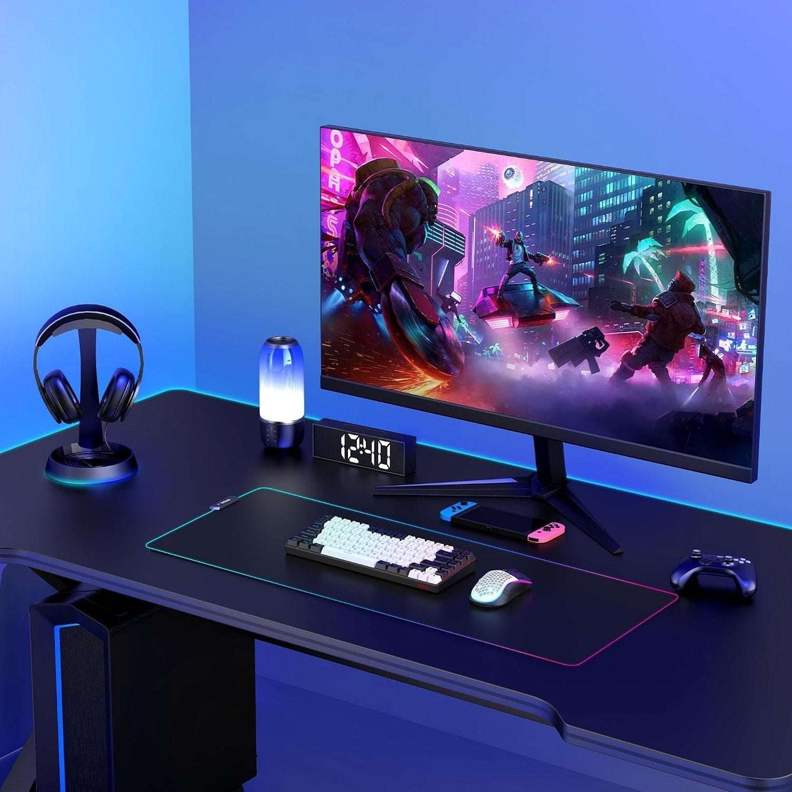 Red Thunder K84 Wireless Gaming Keyboard & Mouse Combo Rainbow Backlight Compact