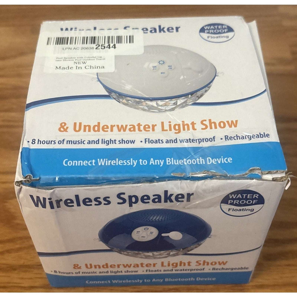 Waterproof Floating Bluetooth Pool Speaker with Colorful Underwater LED Lights