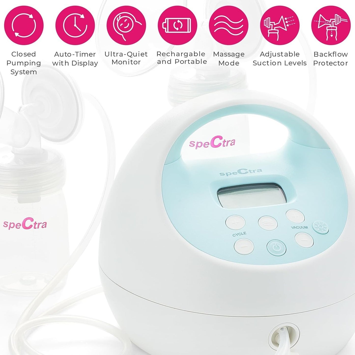 Spectra S1 Plus Premier Portable Rechargeable Double Electric Breast Pump NEW