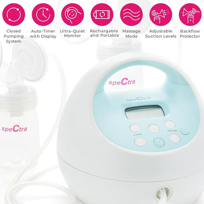 Spectra S1 Plus Premier Portable Rechargeable Double Electric Breast Pump NEW