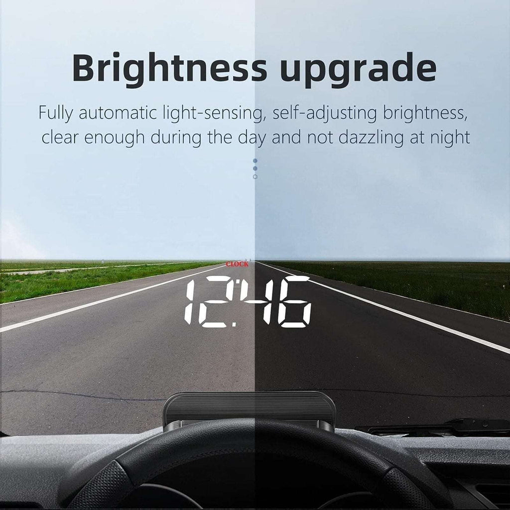 M5 Head Up Display OBD2 Overspeed Warning Windshield Projector Speed RPM Mileage
