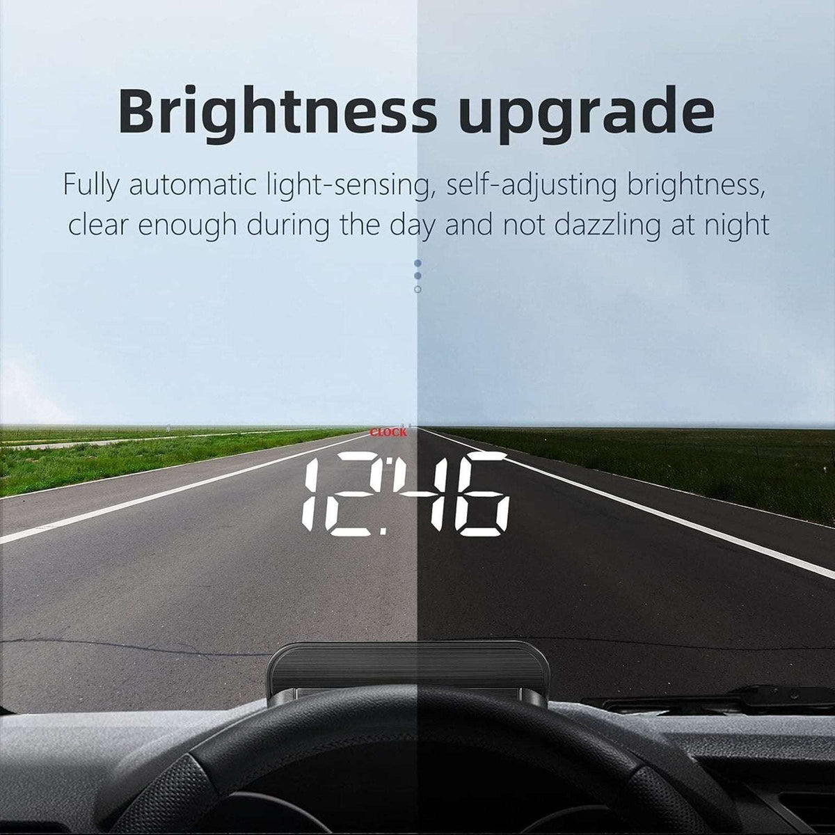 M5 Head Up Display OBD2 Overspeed Warning Windshield Projector Speed RPM Mileage