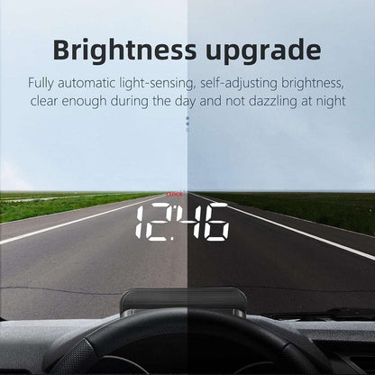 M5 Head Up Display OBD2 Overspeed Warning Windshield Projector Speed RPM Mileage