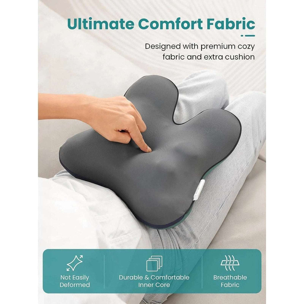 Bob and Brad Shiatsu Neck Back Massager with Heated Deep Kneading Massage Pillow