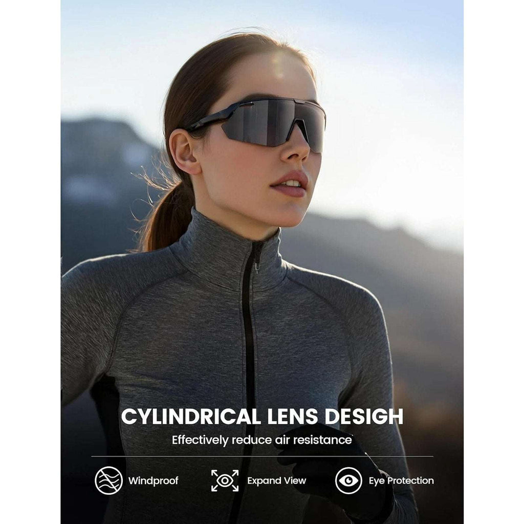 Lamicall 24g HD Polarized UV400 Sports Sunglasses Fishing Running Baseball Golf