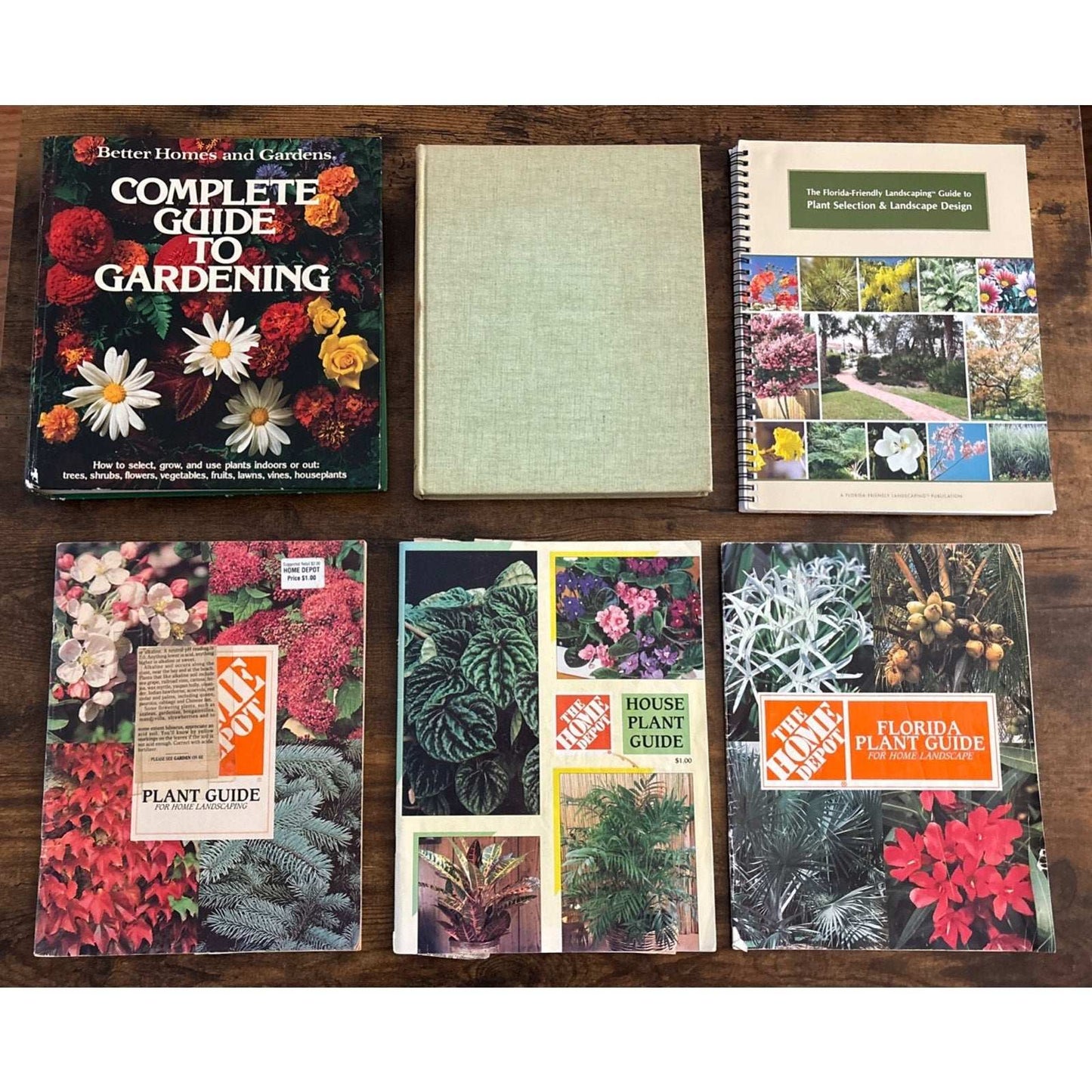 6 Books - Florida Friendly Landscaping Plant Guides & Design + House Plant Guide