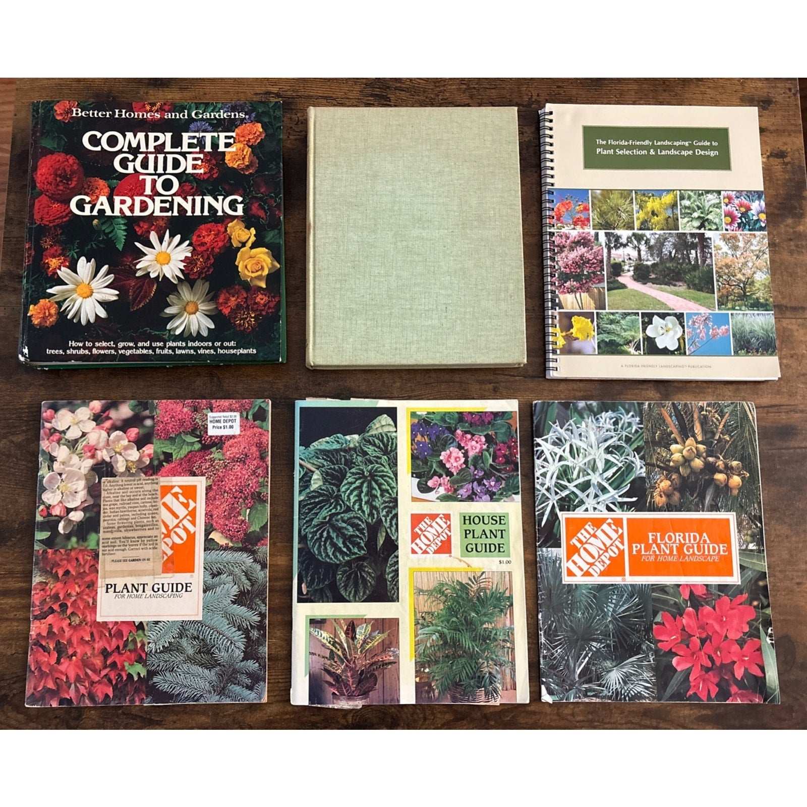 6 Books - Florida Friendly Landscaping Plant Guides & Design + House Plant Guide