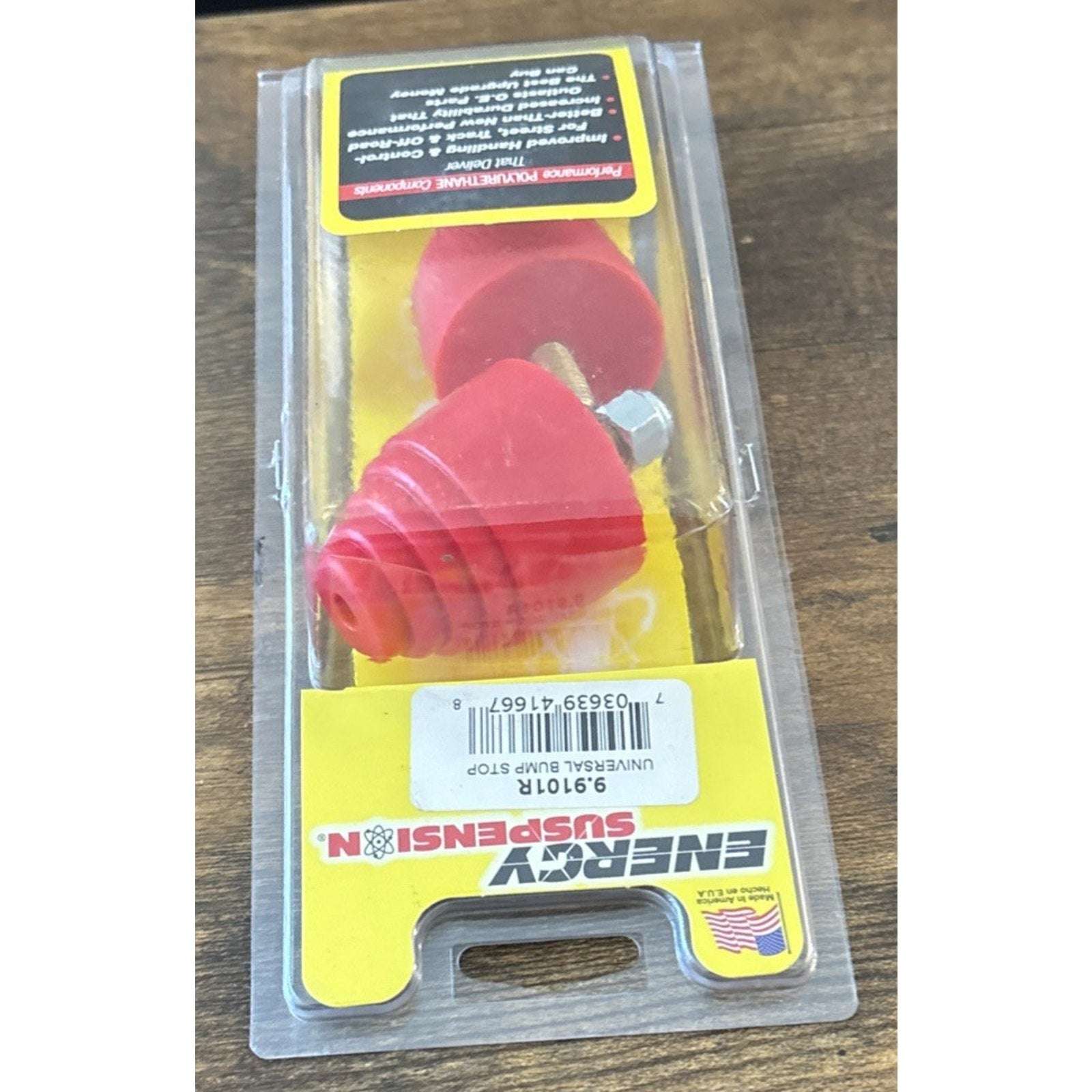 Energy Suspension 9.9101R Hyper-Flex Polyurethane Universal Bump Stop Pair Red