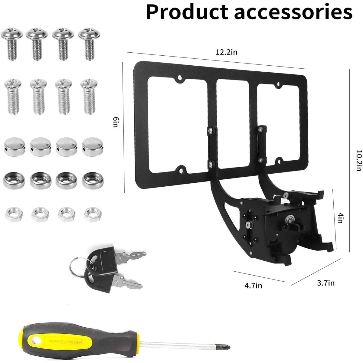 Original Lockable Front License Plate Holder for 2020-2024 Tesla Model 3 / Y