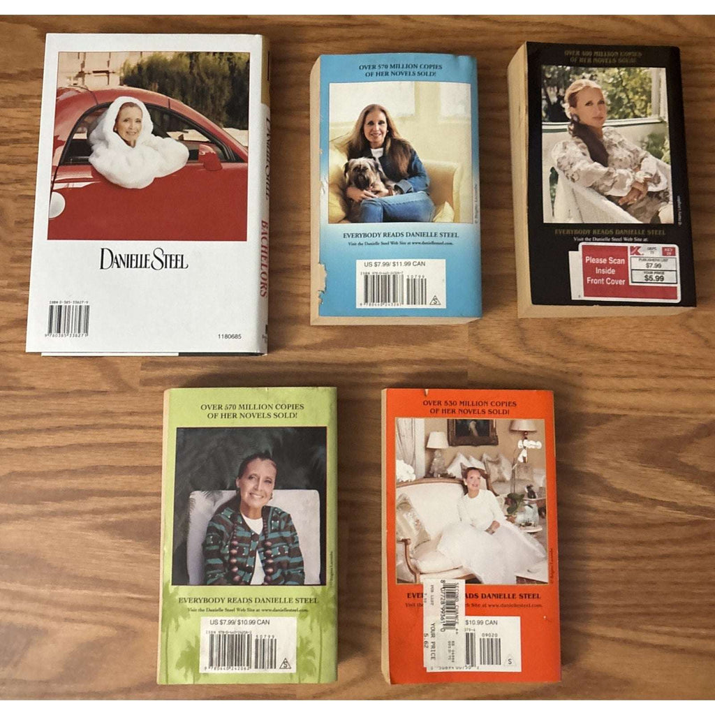 5 Danielle Steel Books Sisters, Toxic Bachelors, Mirror Image, Second Chance, Bungalow 2