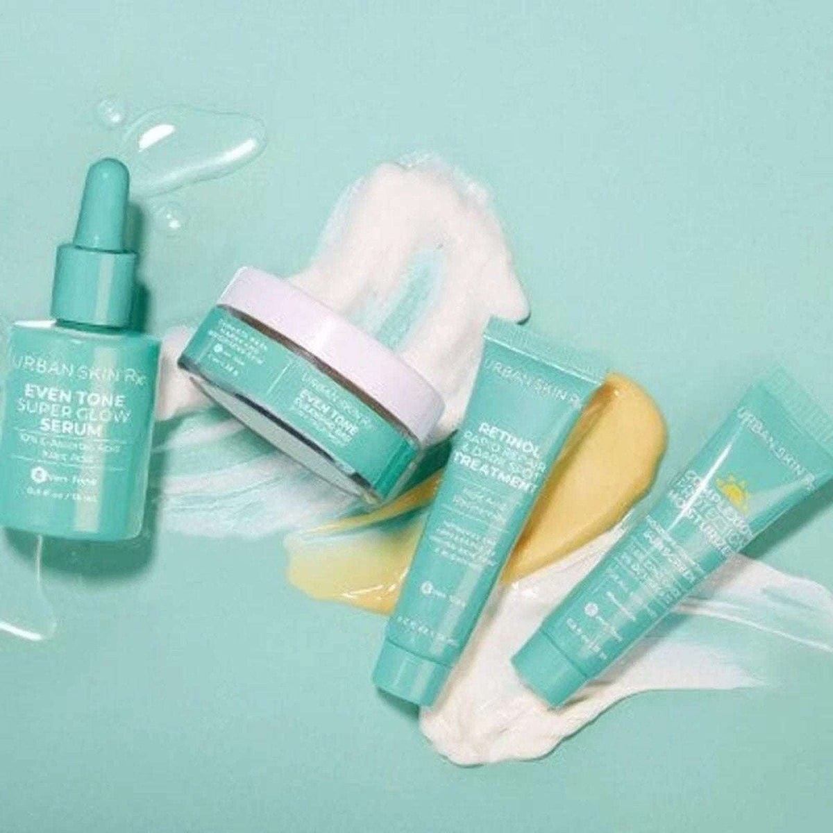 Urban Skin Rx Even Tone Essentials Starter Kit 4PC Skincare Set w/ Full SZ Serum