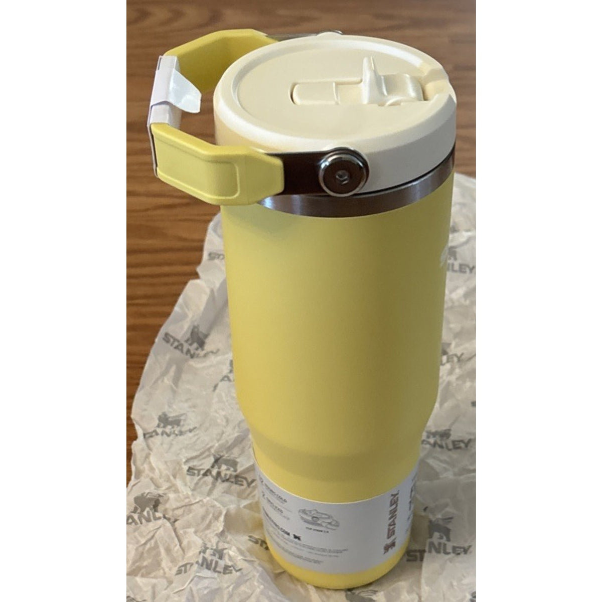 Stanley ICEFLOW 2.0 Flip Straw Tumbler 30oz Daffodil Stainless Steel Insulated