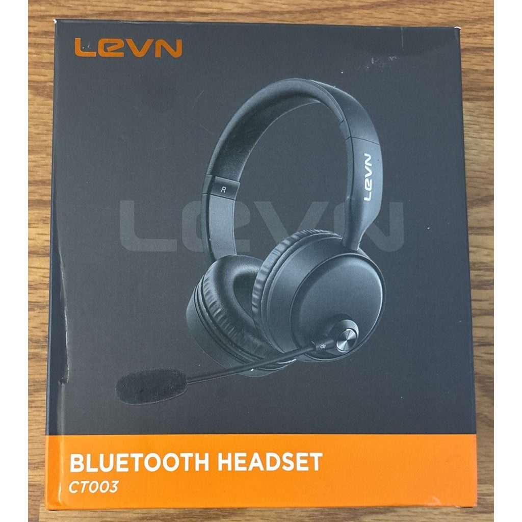 LEVN Bluetooth Headset w/ Microphone, Ai Noise Cancelling Dual Connection CT003