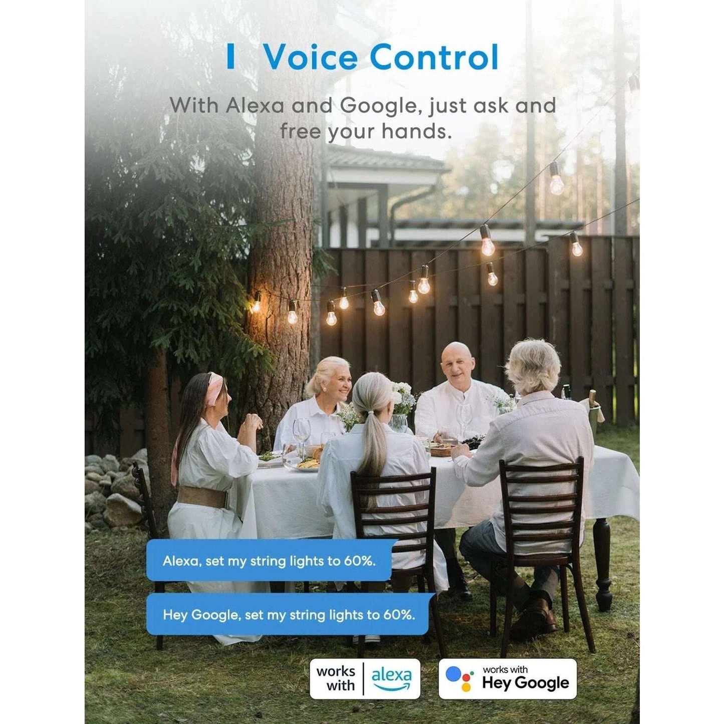 MEROSS Smart Outdoor Dimmer Plug Outlet Alexa SmartThings Google Voice Control