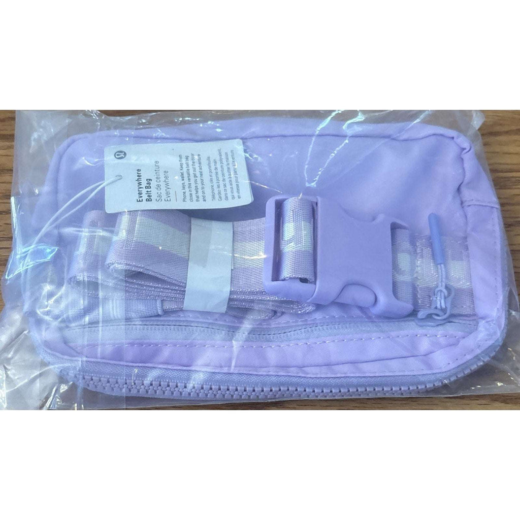 NWT Lululemon Everywhere Wordmark Crossbody Belt Bag 1L - Lilac Purple/Silver