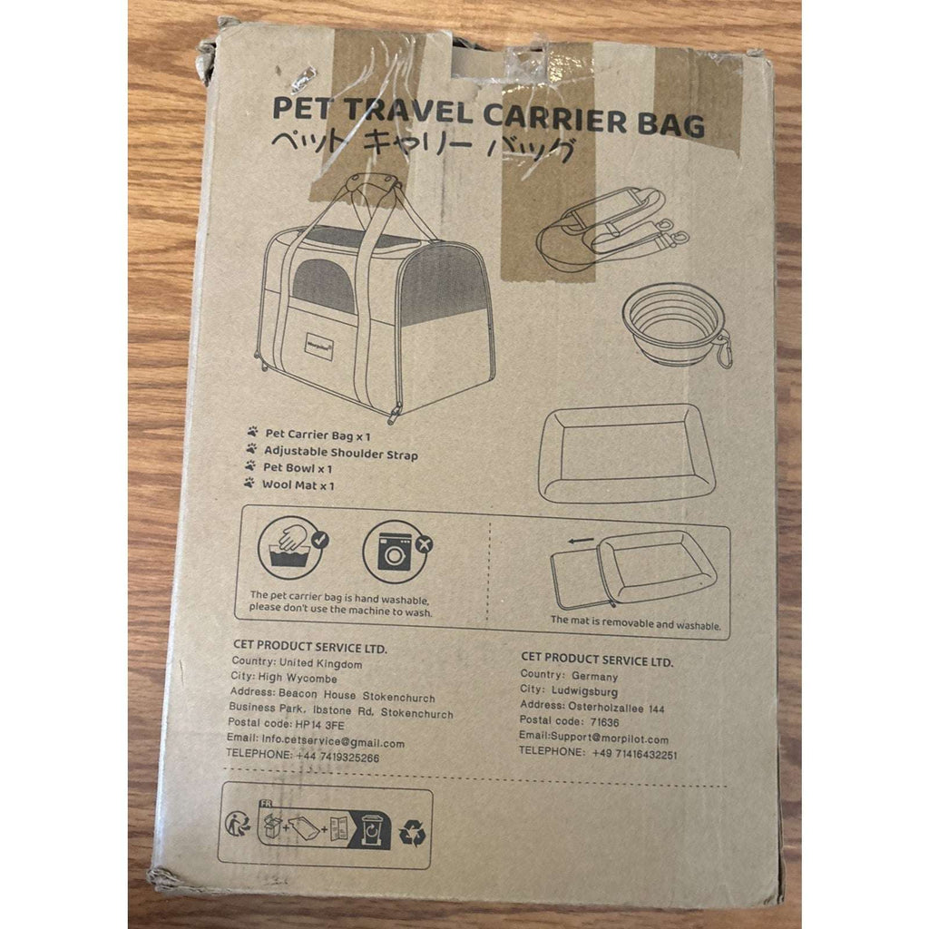 Morpilot Pet Carrier, Portable Travel Bag for Cats/Small Dogs Airline Approved